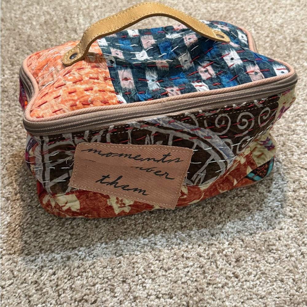 Colorful Patchwork Cosmetic Bag